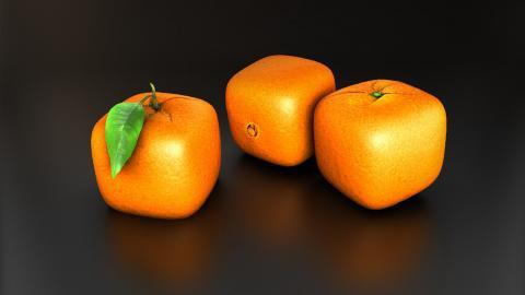 水果桔子高清图片