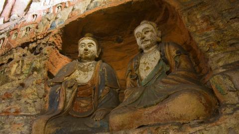 山西大同云冈石窟图片