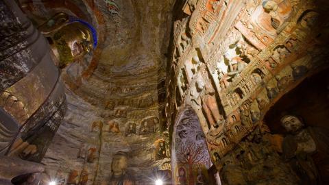 山西大同云冈石窟图片