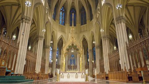 欧洲教堂室内建筑图片