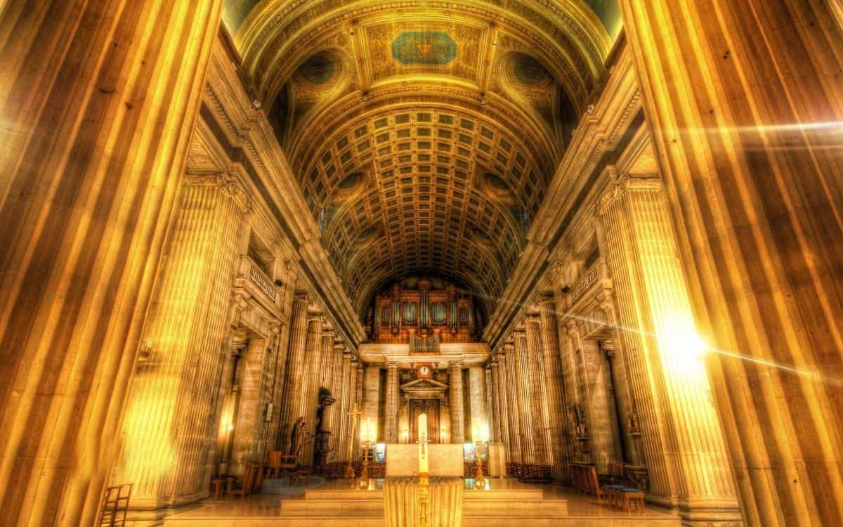 欧洲教堂室内建筑图片