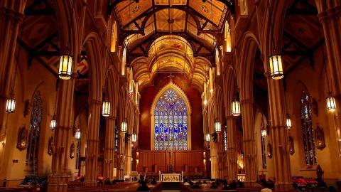 欧洲教堂室内建筑图片