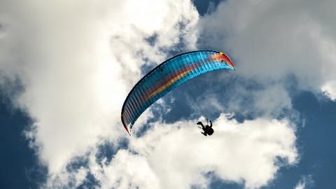 滑翔伞极限运动图片