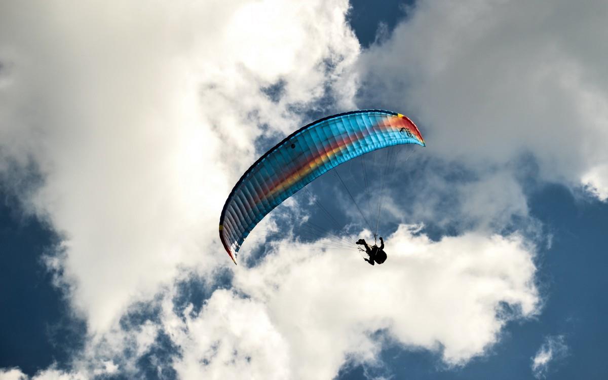 滑翔伞极限运动图片