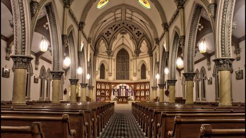 欧洲教堂室内建筑图片