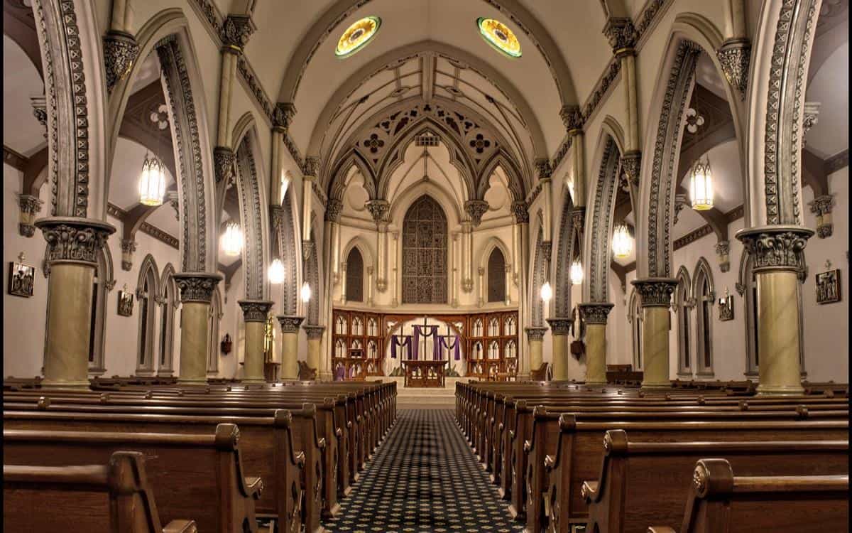 欧洲教堂室内建筑图片