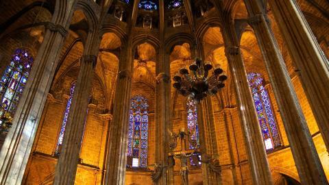 欧洲教堂室内建筑图片