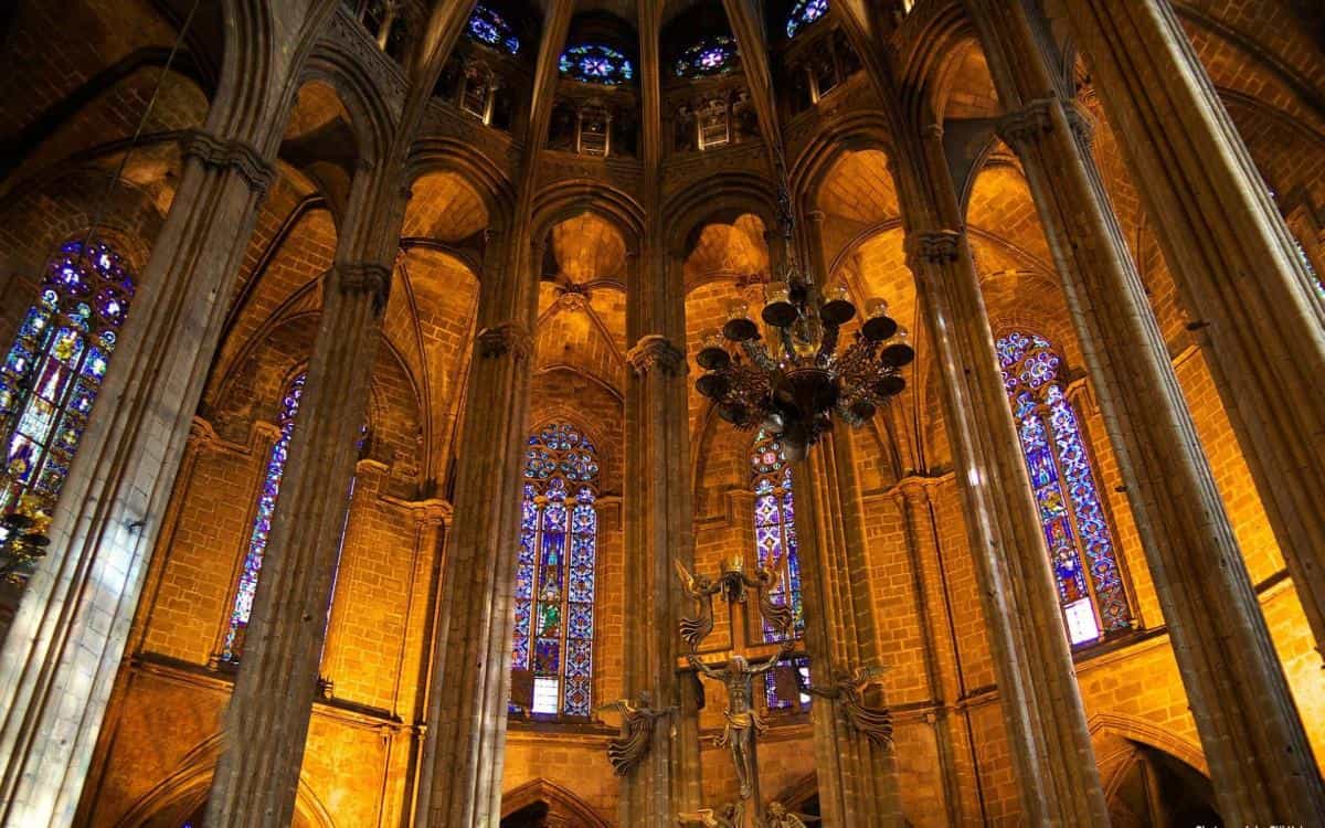 欧洲教堂室内建筑图片