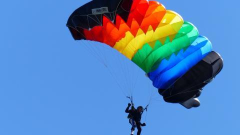 滑翔伞极限运动图片