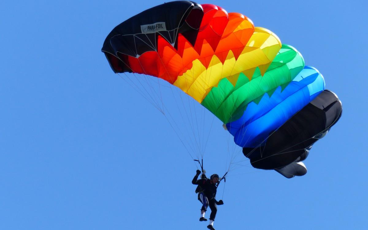 滑翔伞极限运动图片