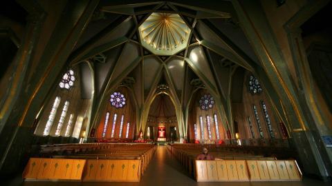 欧洲教堂室内建筑图片