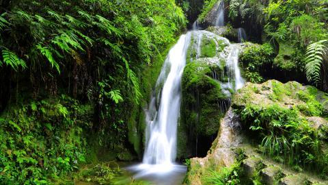 山间溪流美丽风景图片