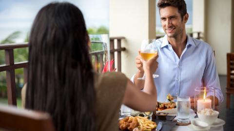 情人情侣烛光晚餐图片