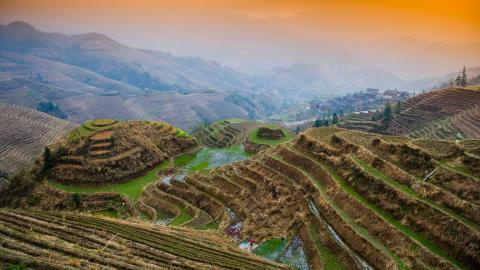 桂林龙胜龙脊梯田图片