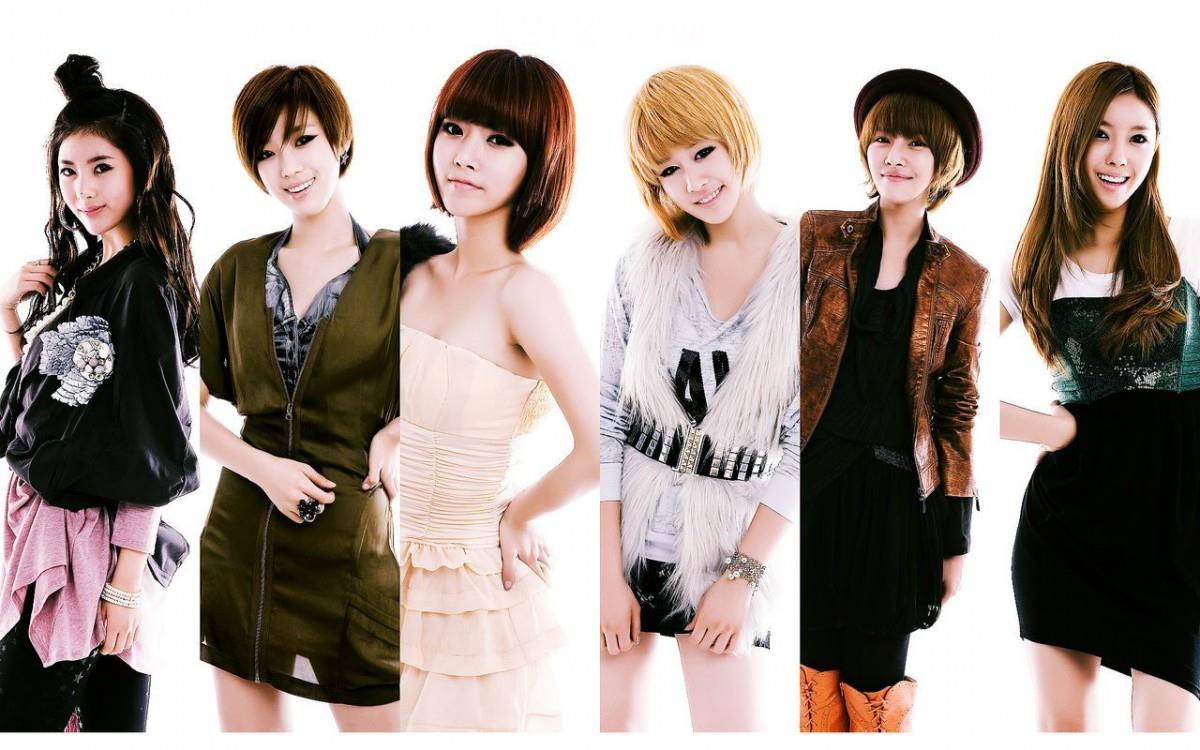 韩国美女T-ara组合图片