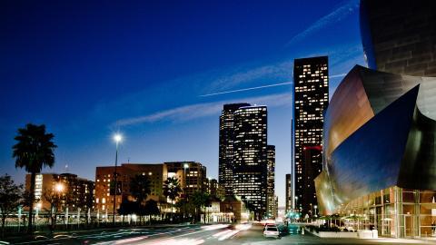 天使之城洛杉矶夜景图片