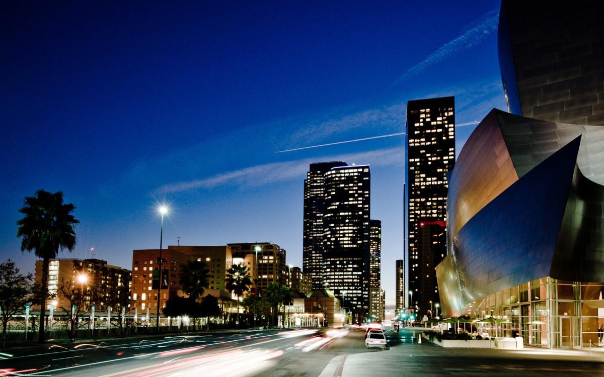 天使之城洛杉矶夜景图片