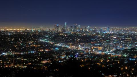 天使之城洛杉矶夜景图片