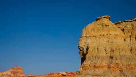 千彩古堡五彩湾图片