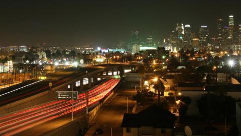 天使之城洛杉矶夜景图片