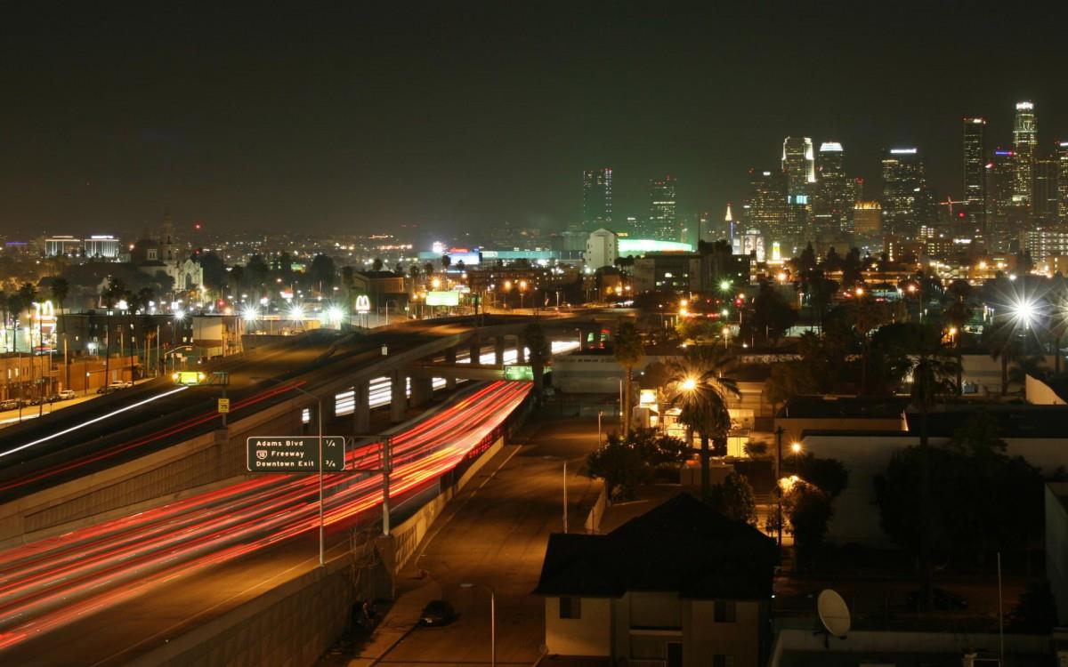 天使之城洛杉矶夜景图片
