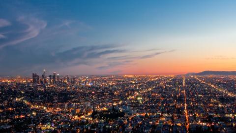 天使之城洛杉矶夜景图片