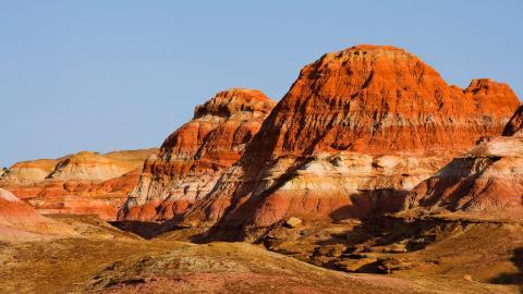 千彩古堡五彩湾图片