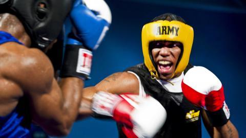 拳击比赛格斗图片