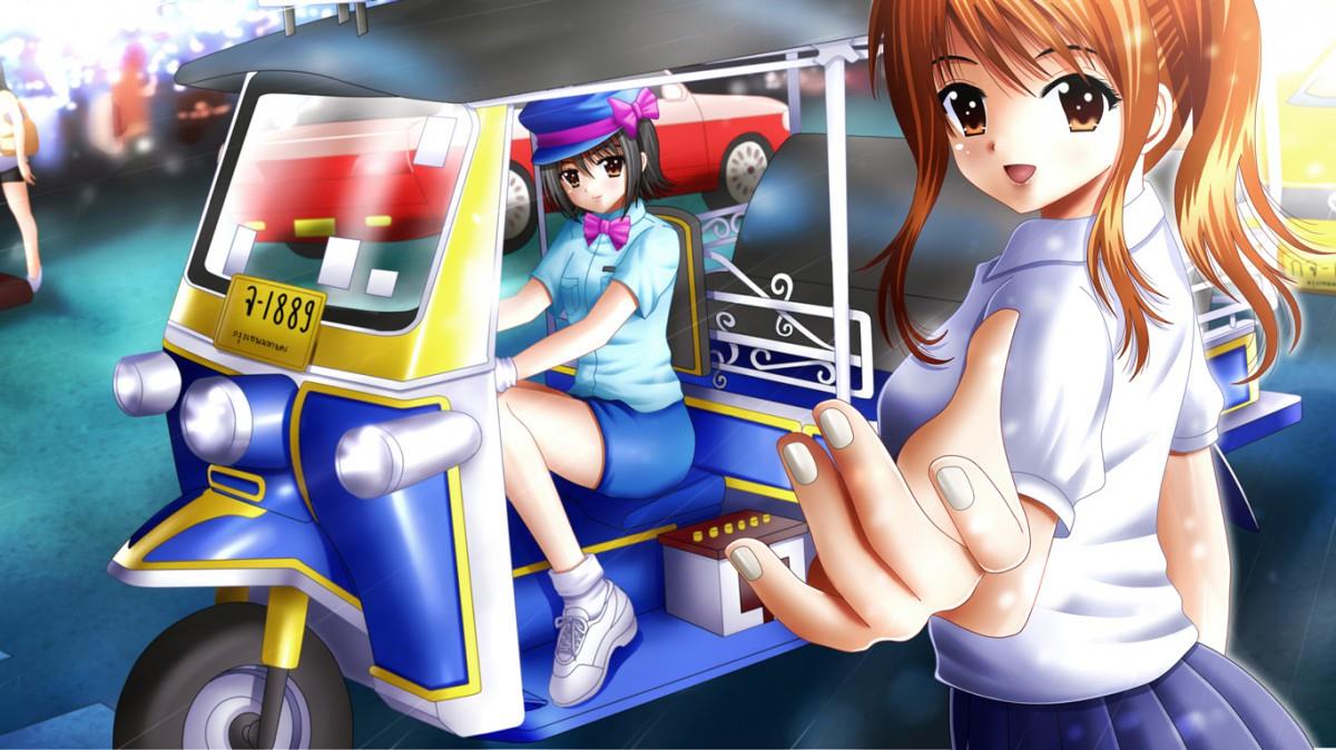 色彩浓郁的动漫美少女图片