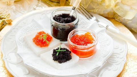 美食鱼子酱图片