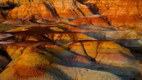 千彩古堡五彩湾图片