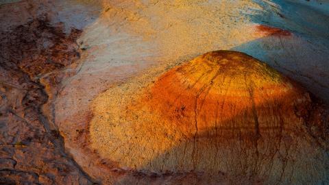 千彩古堡五彩湾图片