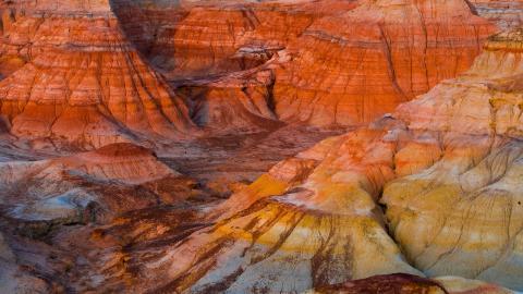 千彩古堡五彩湾图片