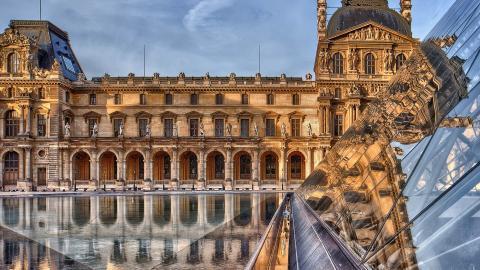 法国巴黎卢浮宫高清图片