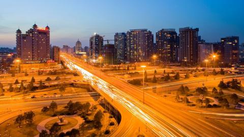 北京东三环街景图片