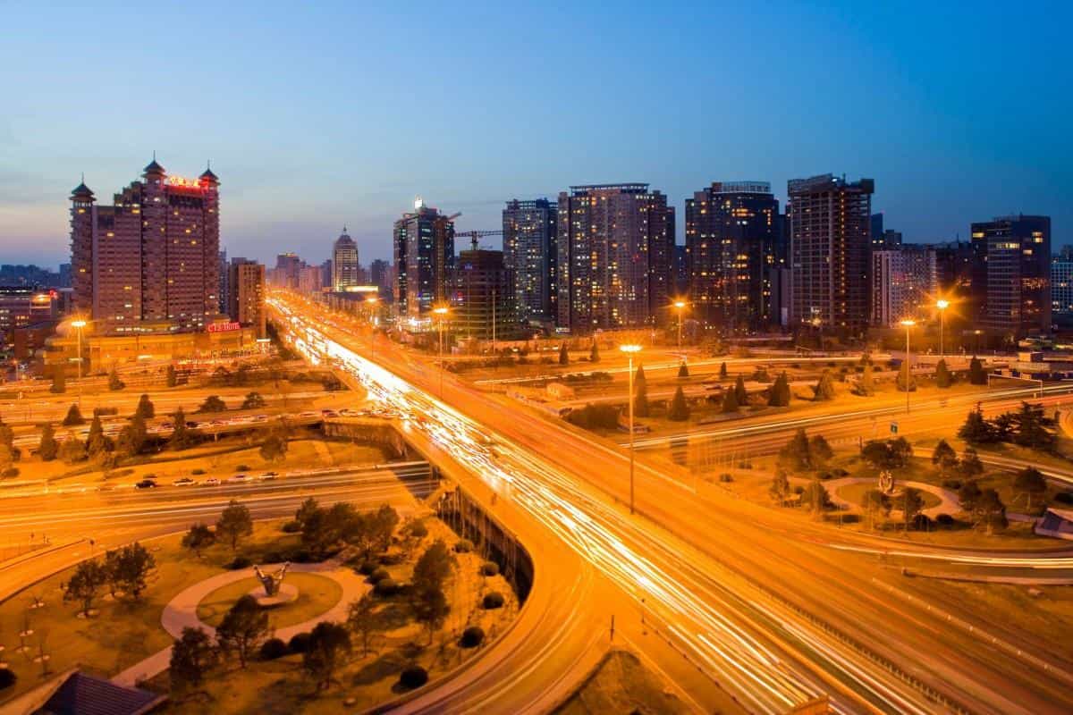 北京东三环街景图片