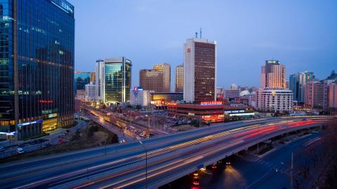 北京东三环街景图片