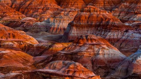 千彩古堡五彩湾图片