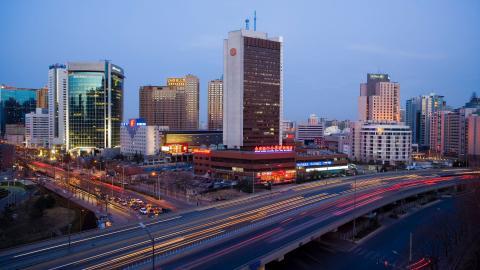 北京东三环街景图片