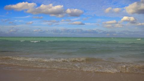 美丽的加勒比海岛风景图片