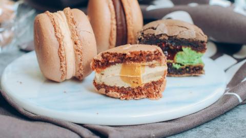 马卡龙法式甜点图片