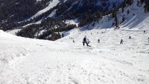 刺激的滑雪运动图片