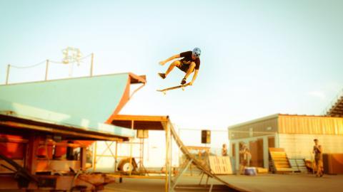 滑板运动高清图片