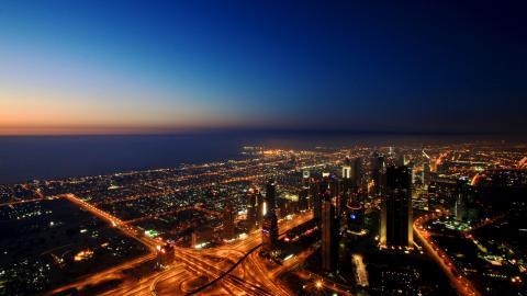 迪拜城市风景高清图片