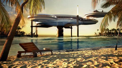 迪拜城市风景高清图片