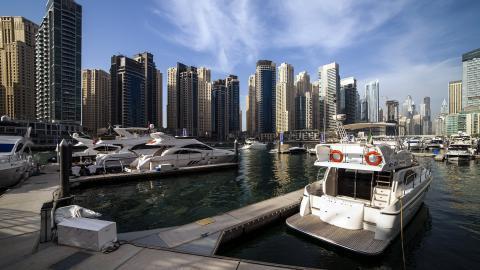 迪拜城市风景高清图片