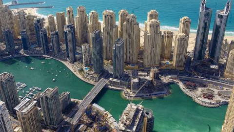 迪拜城市风景高清图片