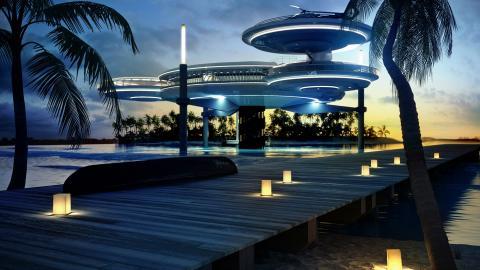 迪拜城市风景高清图片