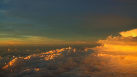 美丽的火烧云图片