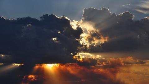 美丽的火烧云图片